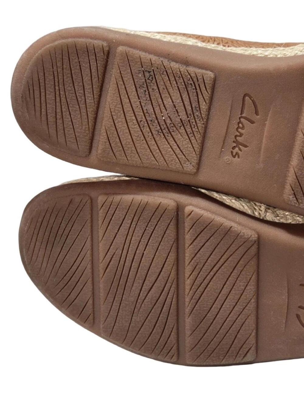 Clarks Originals Womens Elaina Rae Tan Camel Leather Ballet Flats Size 8.5 M - Picture 14 of 16